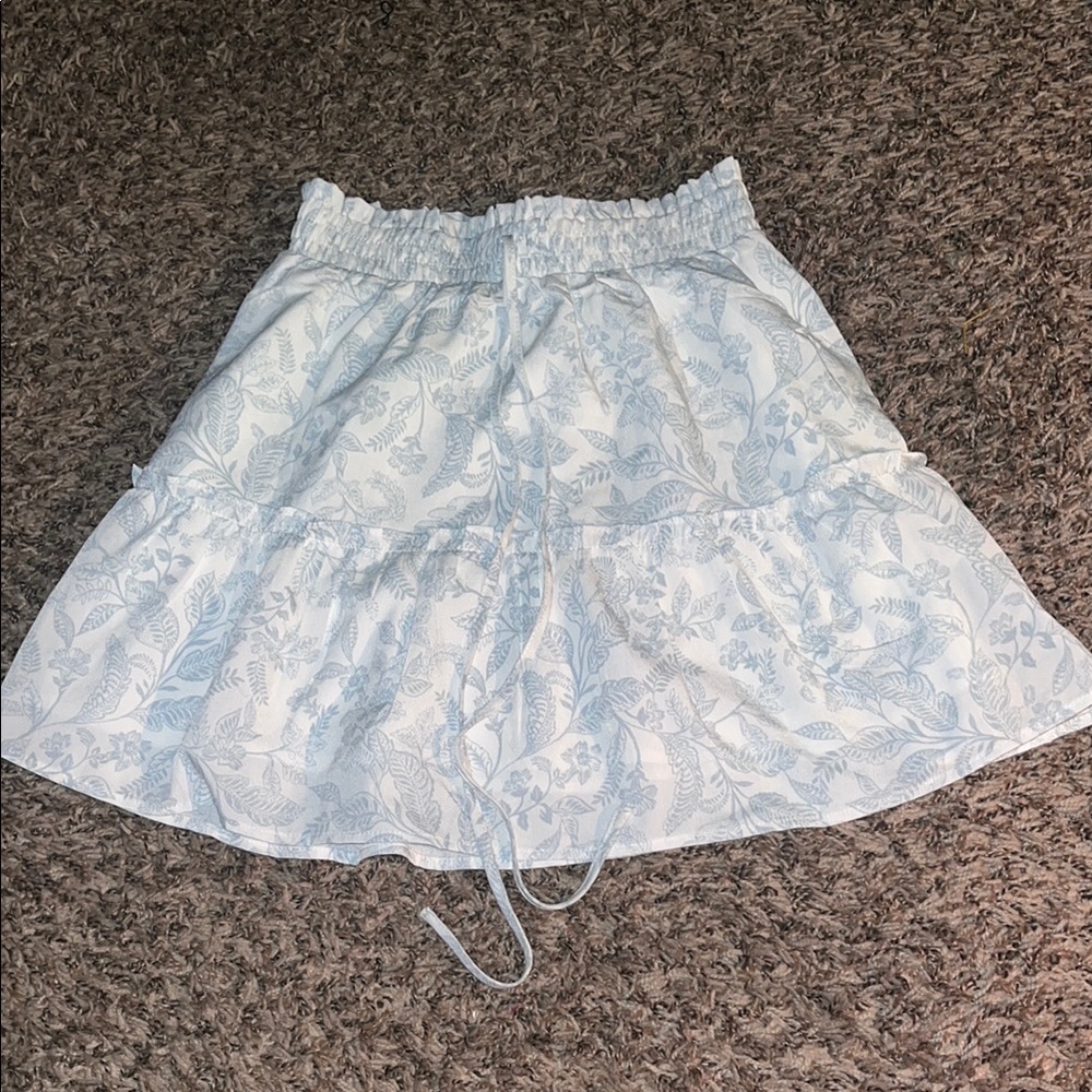 Paper Crane Blue Bubble Mini Skirt for Cocktail